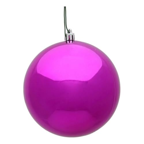 Casafoyer  6″ Fuchsia Shiny Ball UV 4/Bag - N591570DSV - (Pack Of 2)