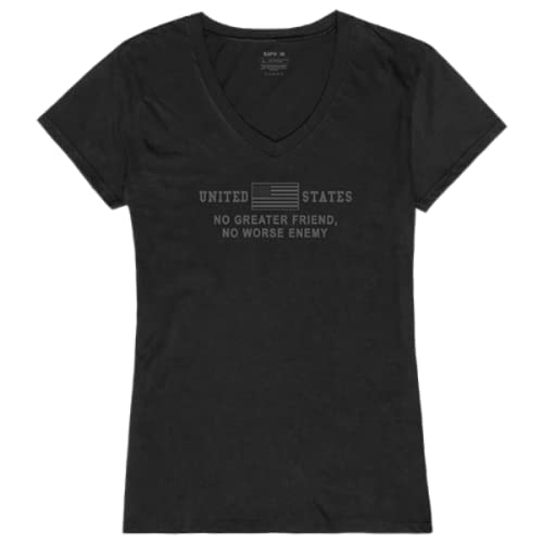 Graphic V-Neck, No Greater, Black, M