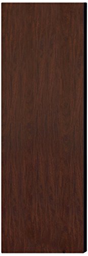Double End Side Panel - for 6 Feet High - 21 Inch Deep Designer Wood Locker - without Sloping Hood - Mahogany