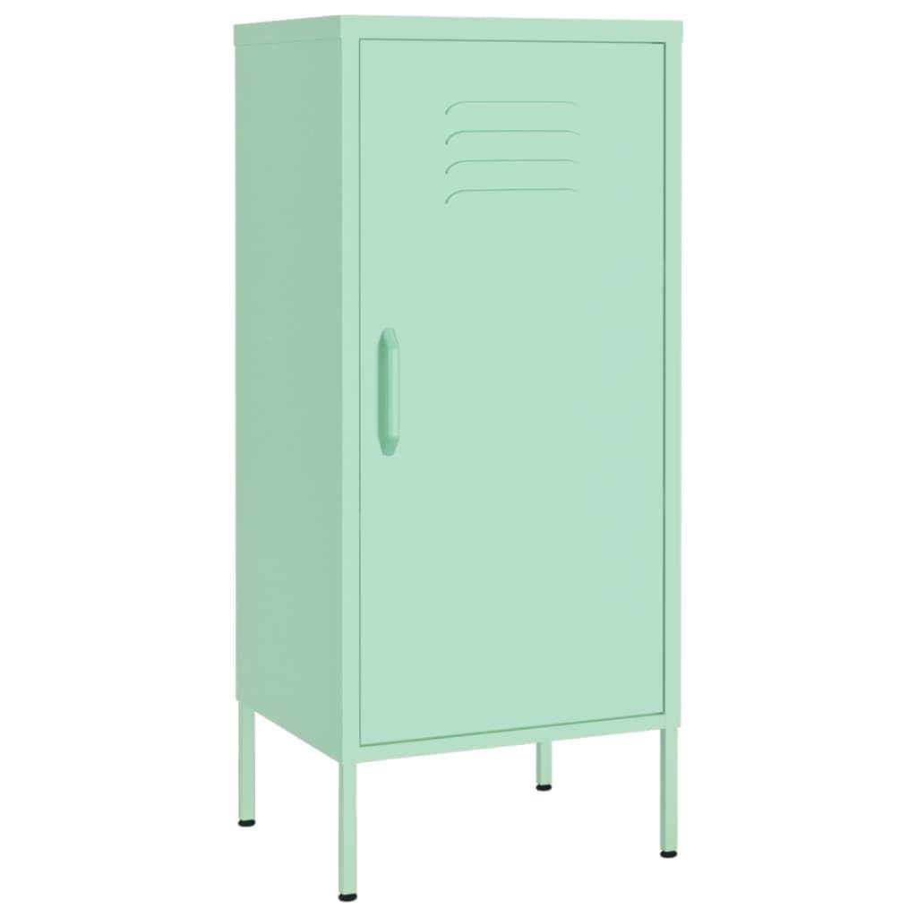 vidaXL Storage Cabinet Mint 16.7x13.8"x40" Steel"