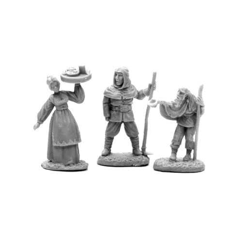 Townsfolk I Miniature 25mm Heroic Scale Figure Dark Heaven Bones Reaper Miniatures