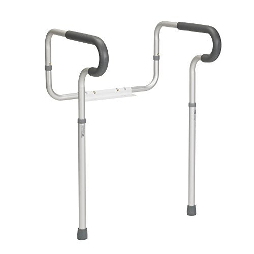 Drive Medical Rtl12000 Handicap Grab Bar For Toilets, White