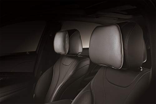 3D LEATHER HEADREST GRAY 1PC