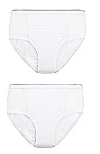 Mens Reusable Incontinence Brief 10oz  - Size -2X-Large 46-48 - Pack of 2
