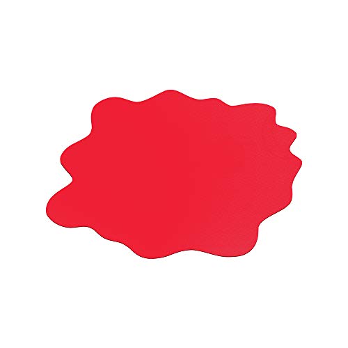 Floortex Sploshmat Red Multi-Purpose Protective Floor Mat 40 X 40 For Hard Floors, Volcanic Red