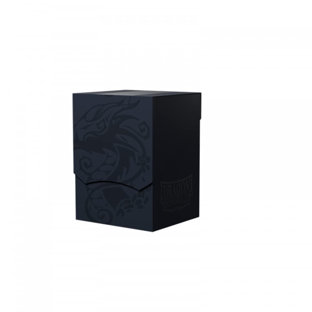 Arcane Tinmen Dragon Shield Card Deck Box - Deck Shell: Midnight Blue/Black - Durable & Sturdy Tcg, Ocg Card Storage - For Pokem