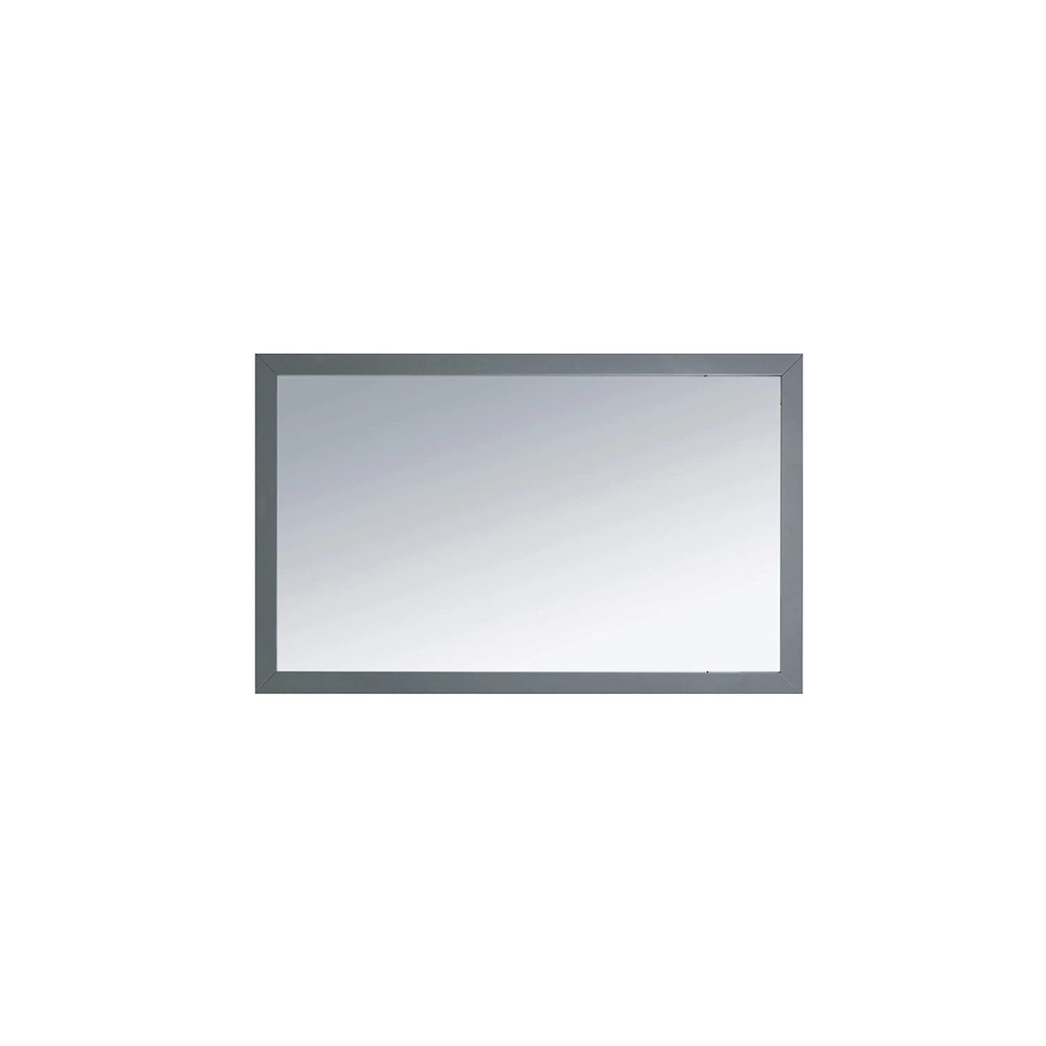 Fully Framed 48 Maple Grey Mirror