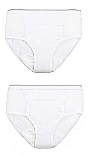 Mens Reusable Incontinence Brief 10oz  - Size -X-Large 42-44 - Pack of 2