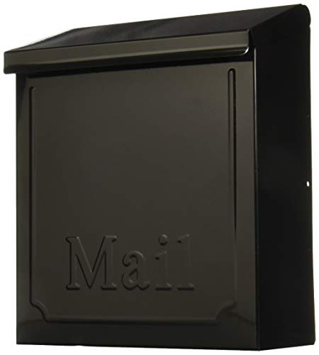 Gibrailtar Thvkb001 Black Townhouse Wall Mount Mailbox, 10.1