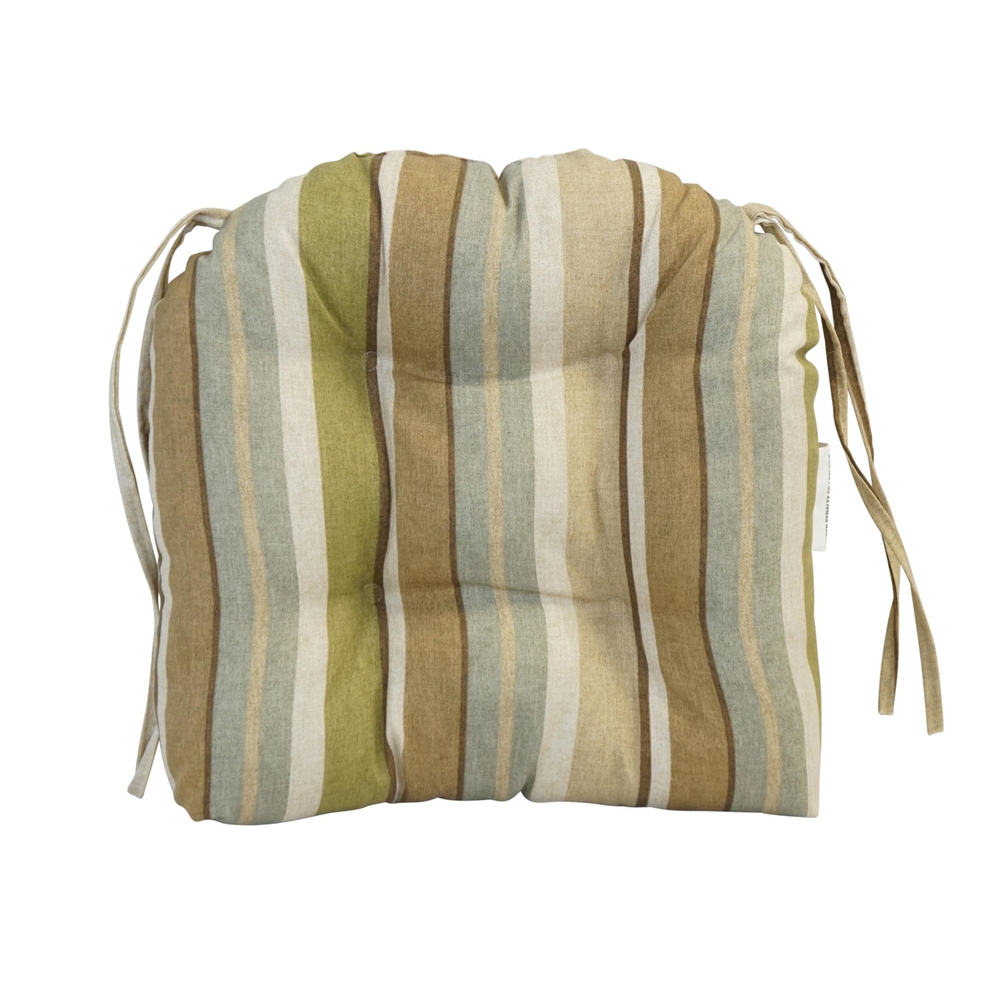 Blazing Needles 16-inch Rounded Back Tufted Outdoor Chair Cushion, 16 x 16, Mcshetla Hazel 2 Count
