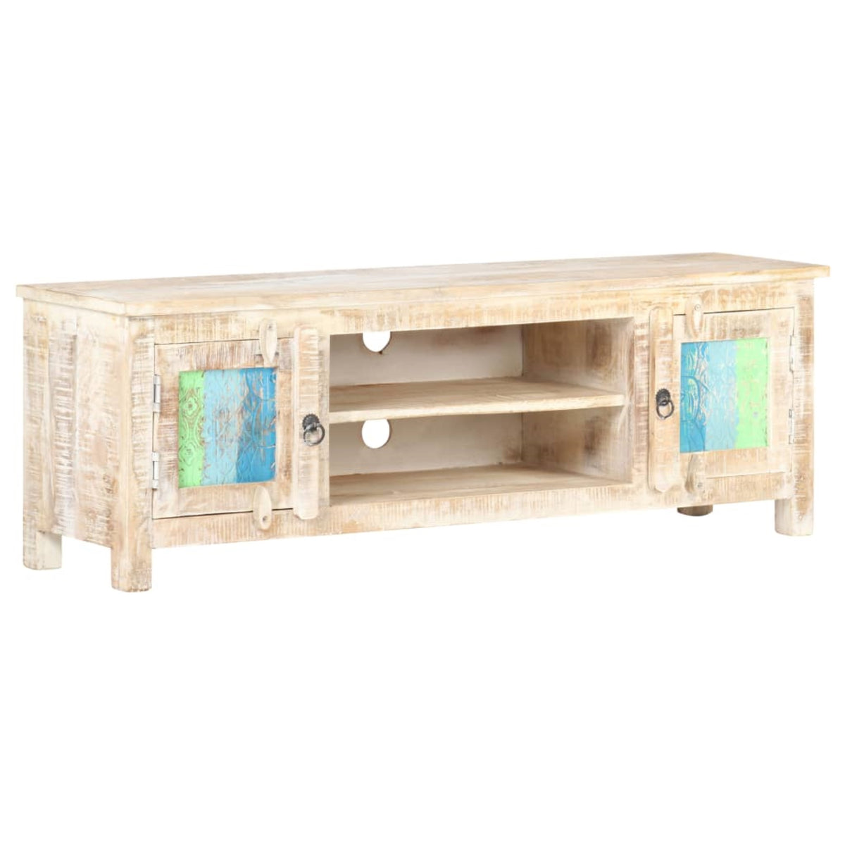 Vidaxl Tv Cabinet 47.2'X11.8'X15.7' Rough Acacia Wood