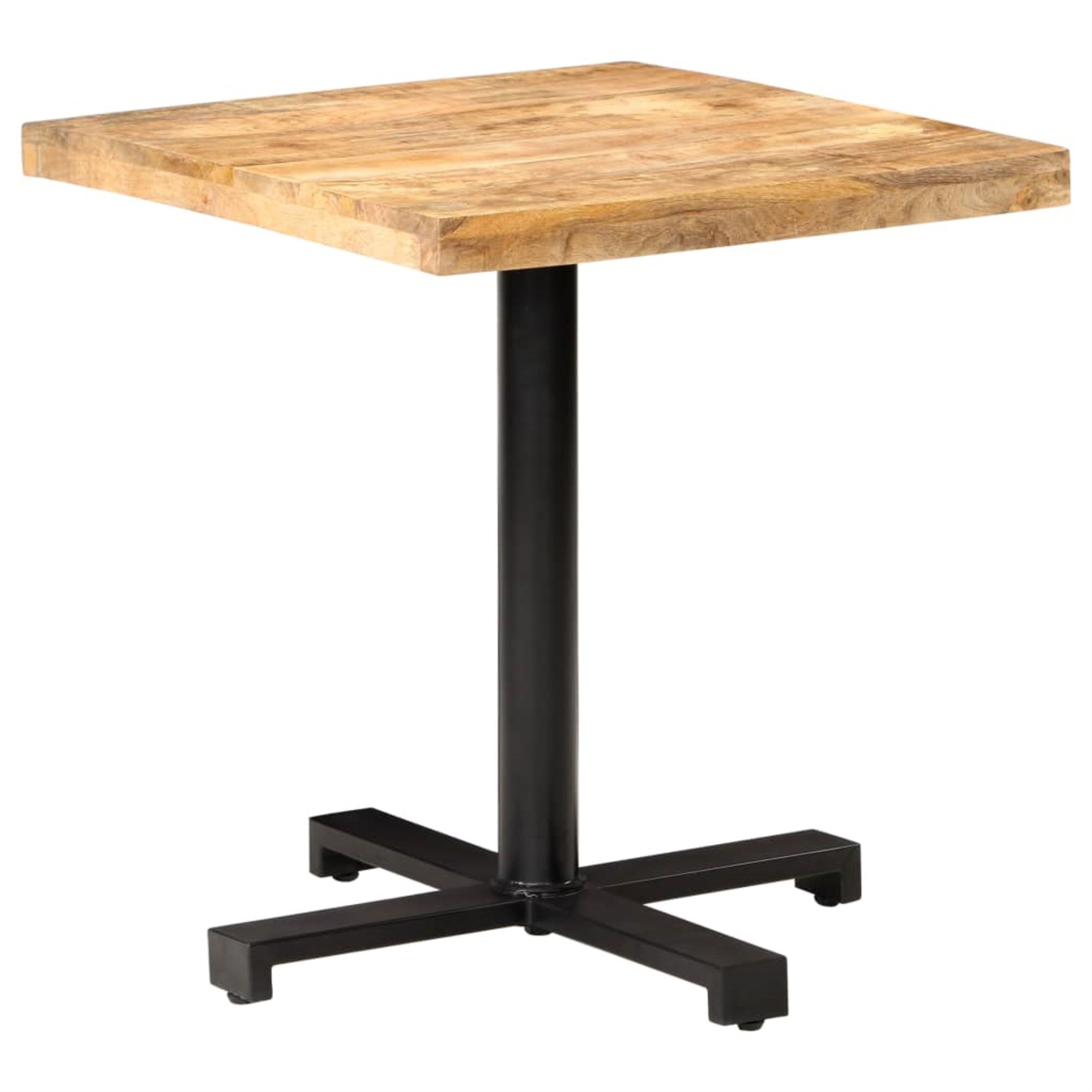 Vidaxl Bistro Table Square 27.5'X27.5'X29.5' Rough Mango Wood
