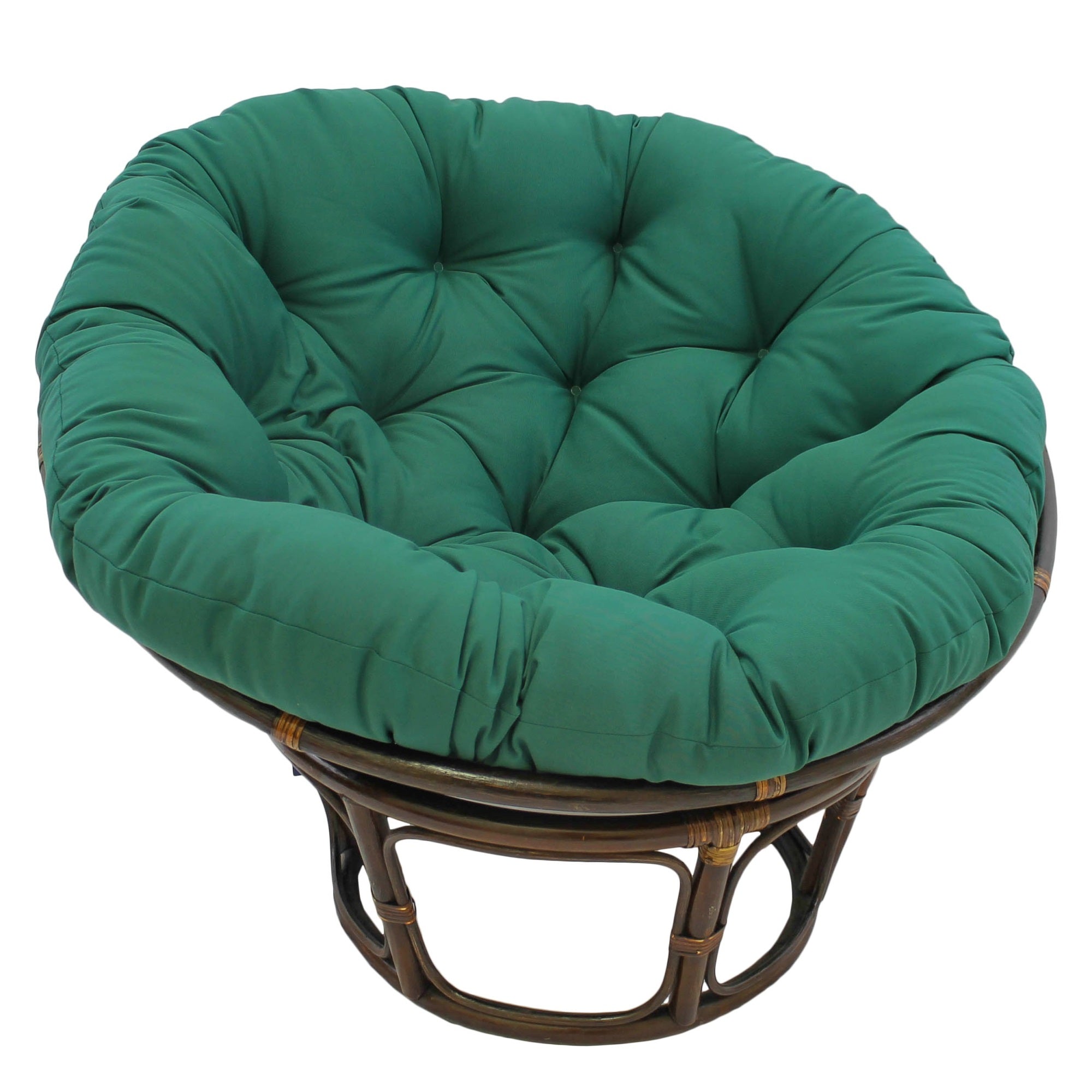 Blazing Needles Twill Papasan Cushion, 1 Count (Pack of 1), Forest Green