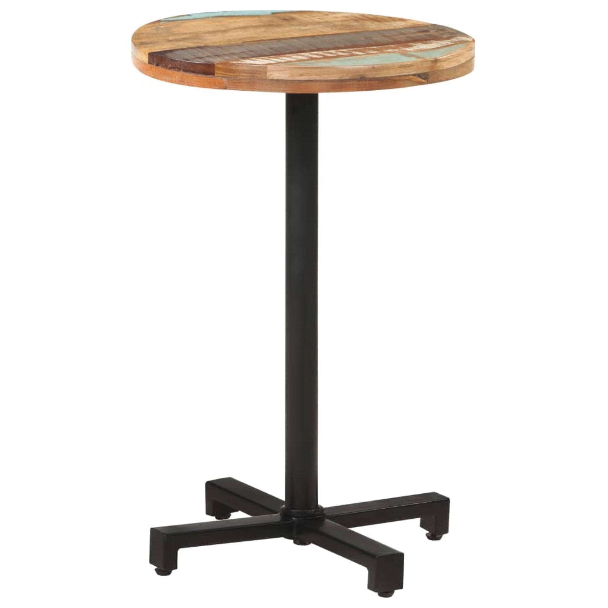 Vidaxl Bistro Table Round 19.7'X29.5' Solid Reclaimed Wood