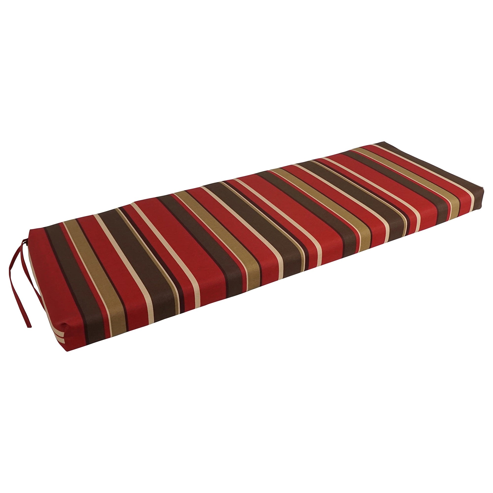 Blazing Needles Outdoor Bench Cushion, 1 Count (Pack of 1), Montserrat Sangria