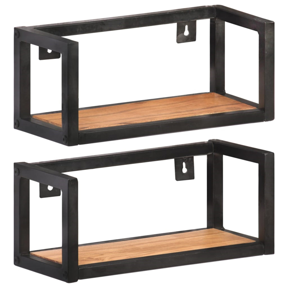 Vidaxl Wall Shelves 2 Pcs 15.7' Solid Acacia Wood