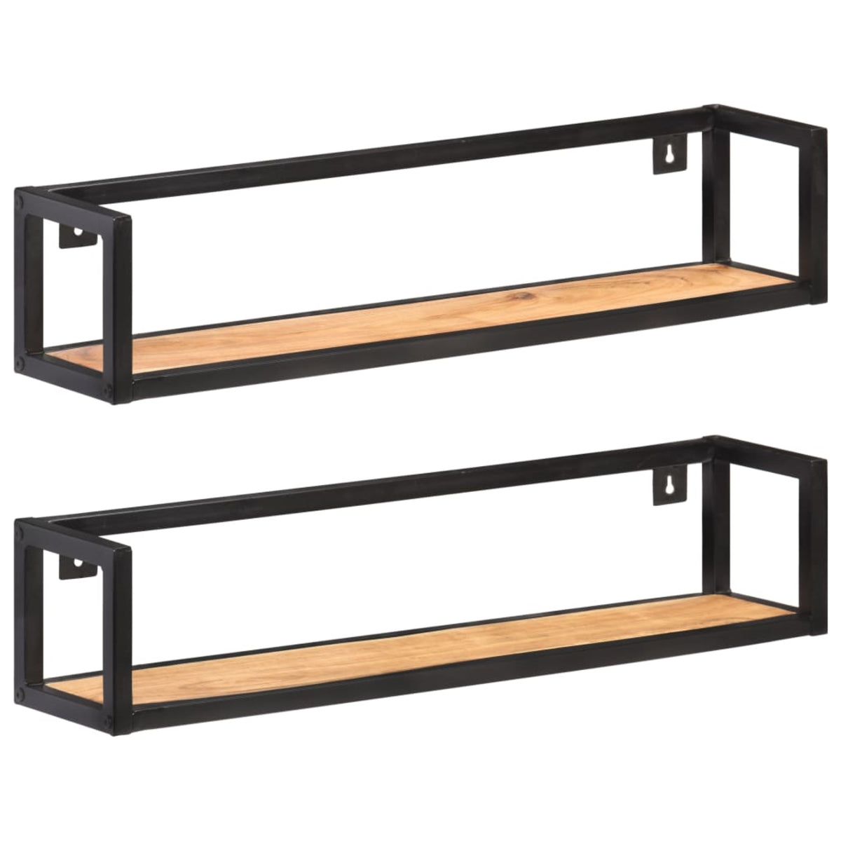 Vidaxl Wall Shelves 2 Pcs 31.5' Solid Acacia Wood