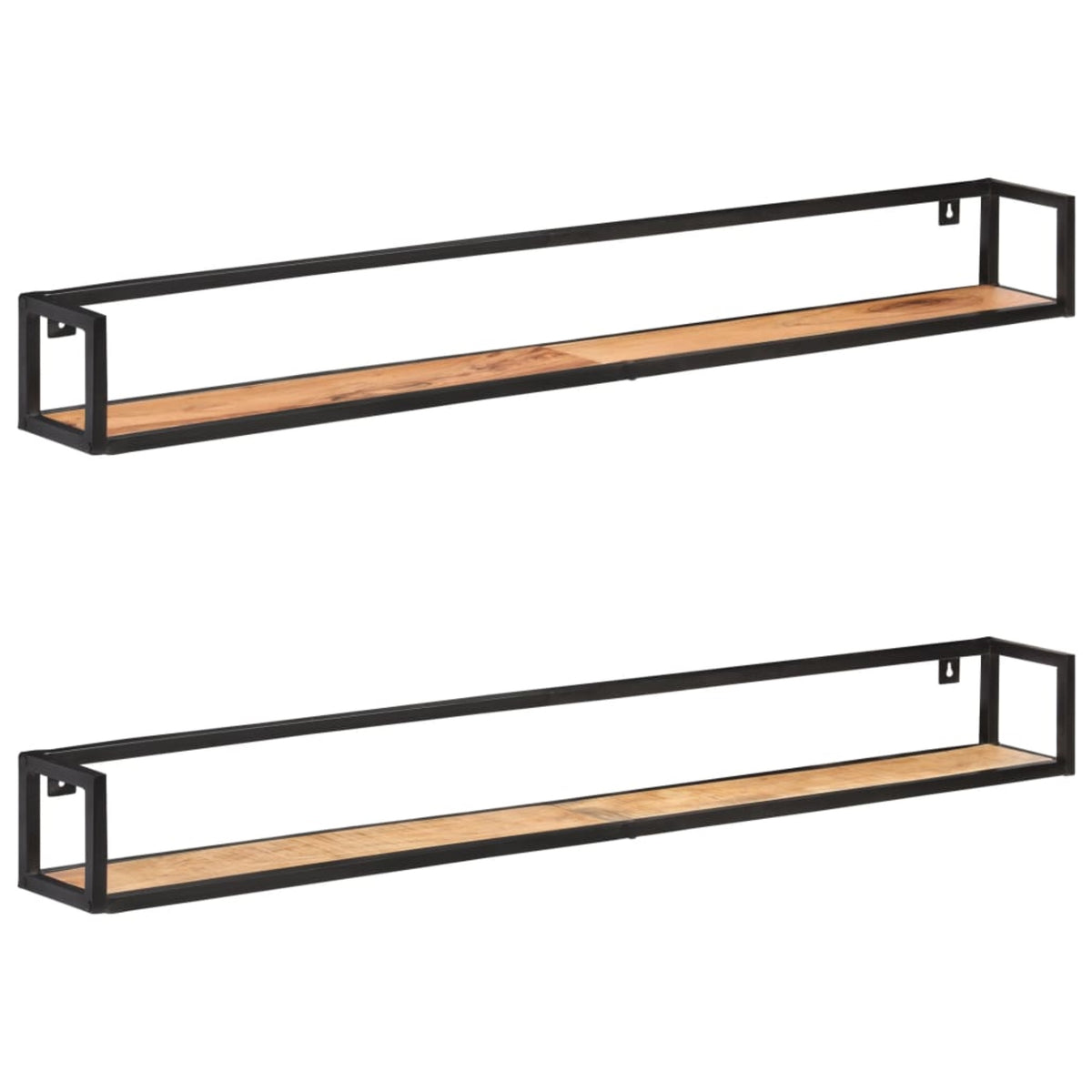 Vidaxl Wall Shelves 2 Pcs 63' Solid Acacia Wood