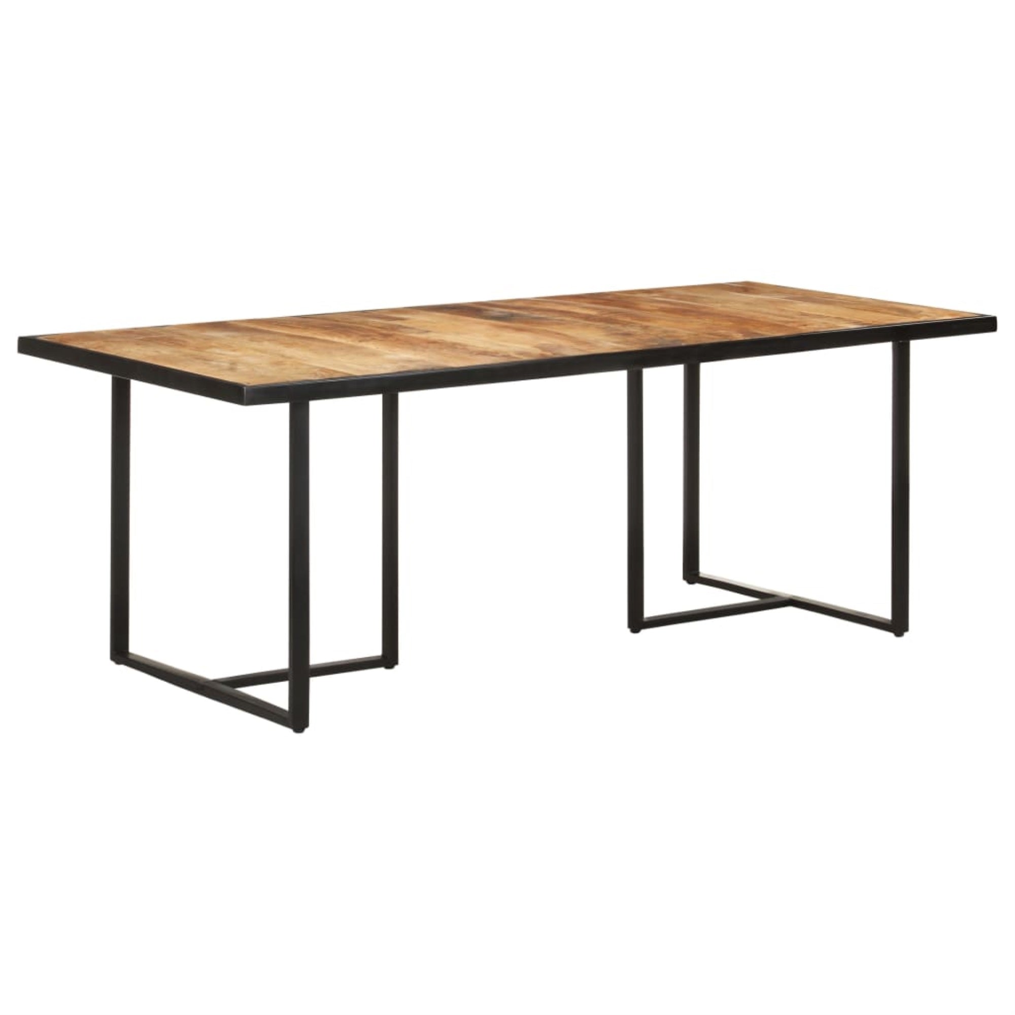 Vidaxl Dining Table 78.7' Rough Mango Wood