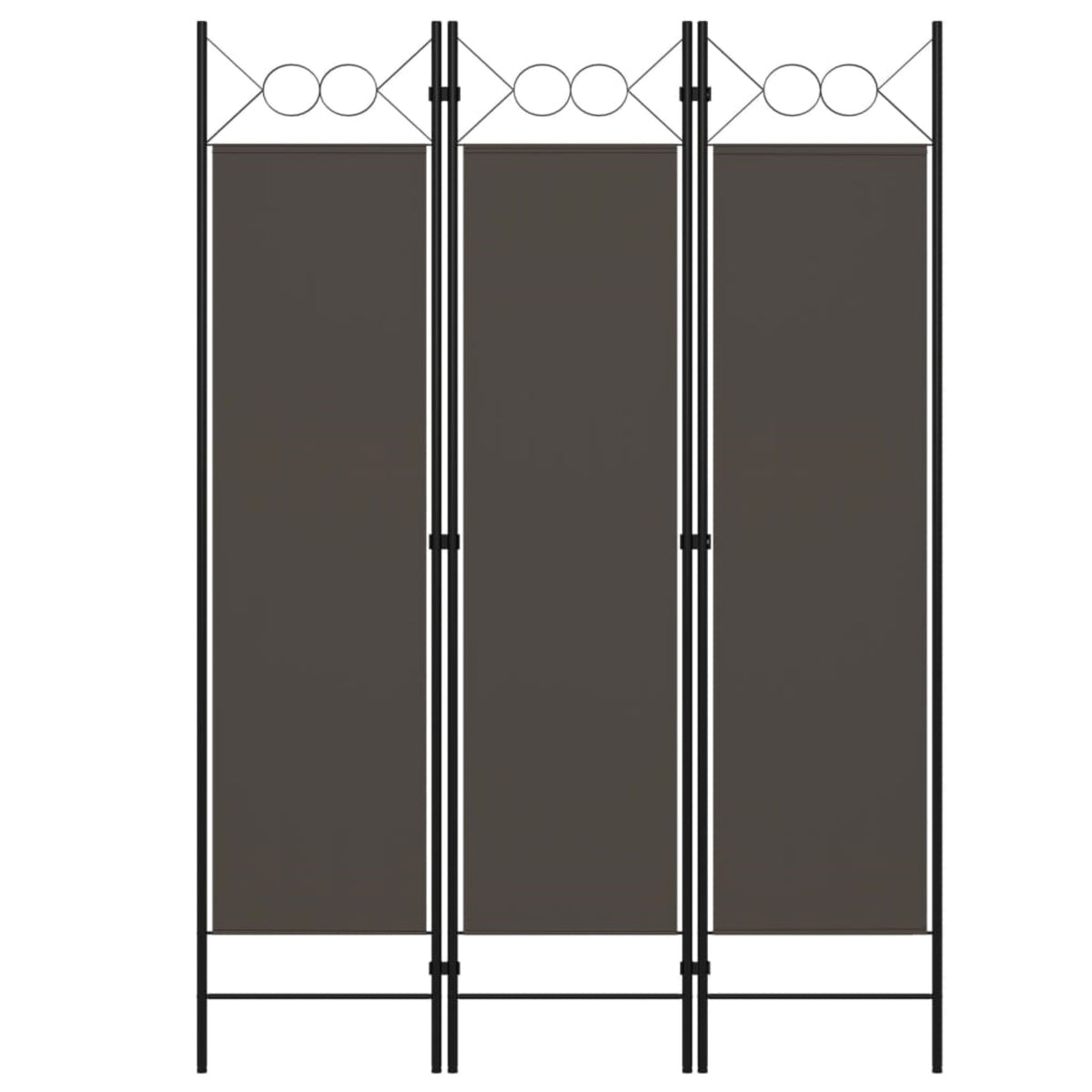 Vidaxl 3-Panel Room Divider Anthracite 47.2'X70.9'