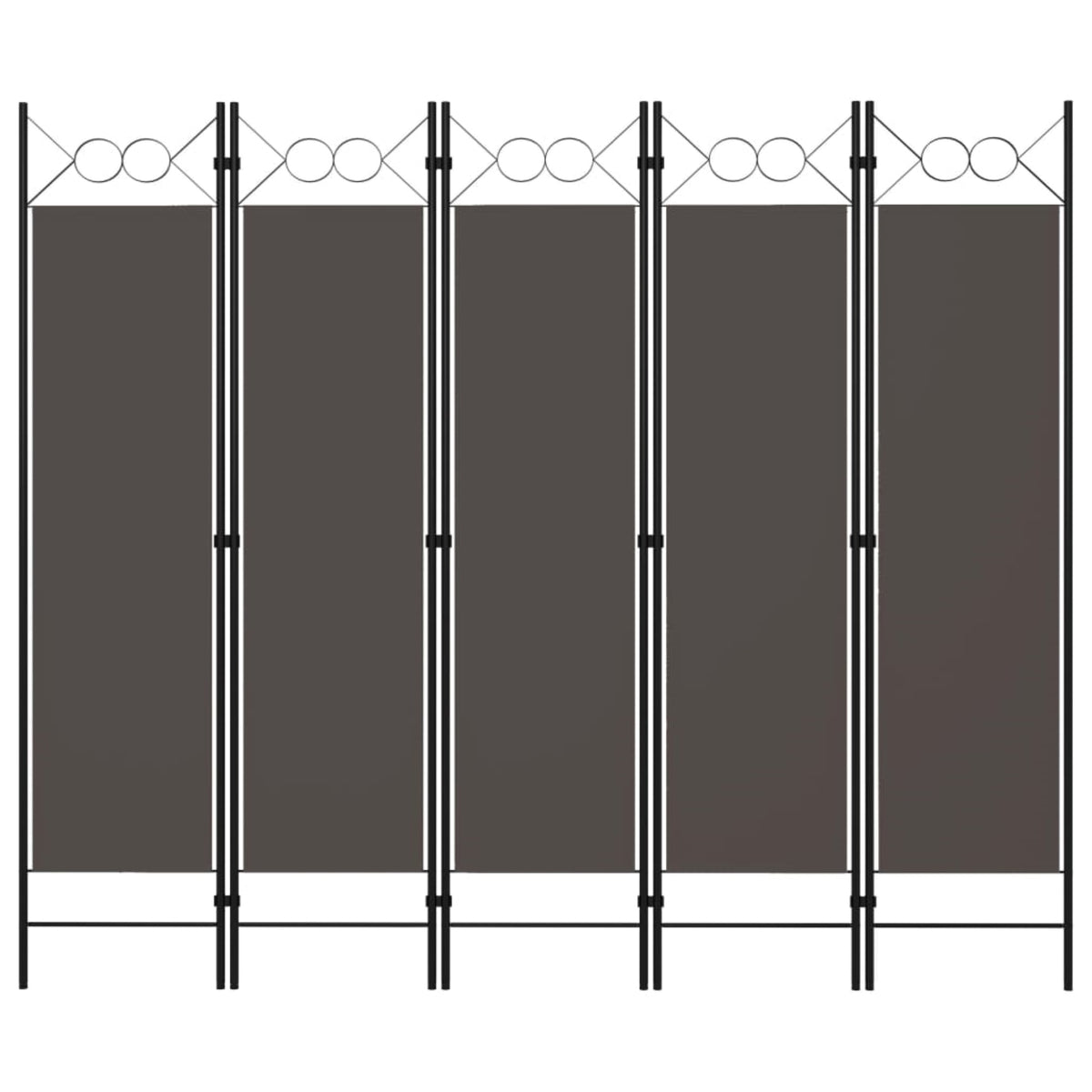 Vidaxl 5-Panel Room Divider Anthracite 78.7'X70.9'