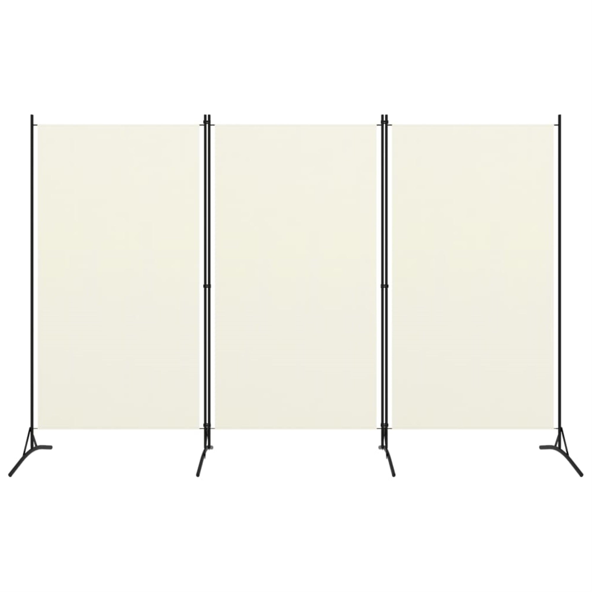 Vidaxl 3-Panel Room Divider Cream White 102.4'X70.9'