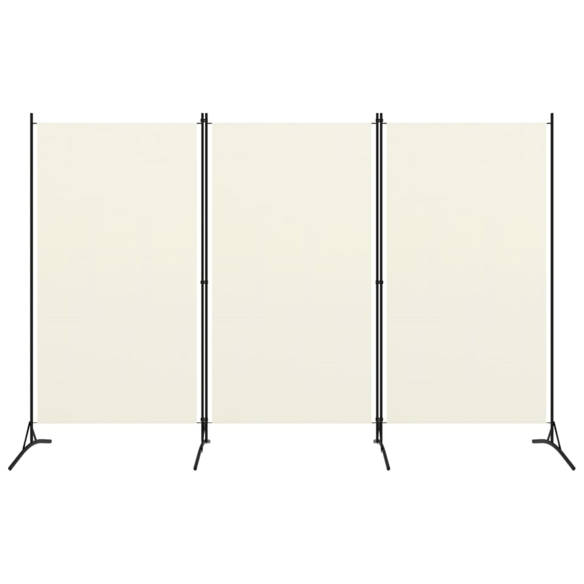 Vidaxl 3-Panel Room Divider Cream White 102.4'X70.9'