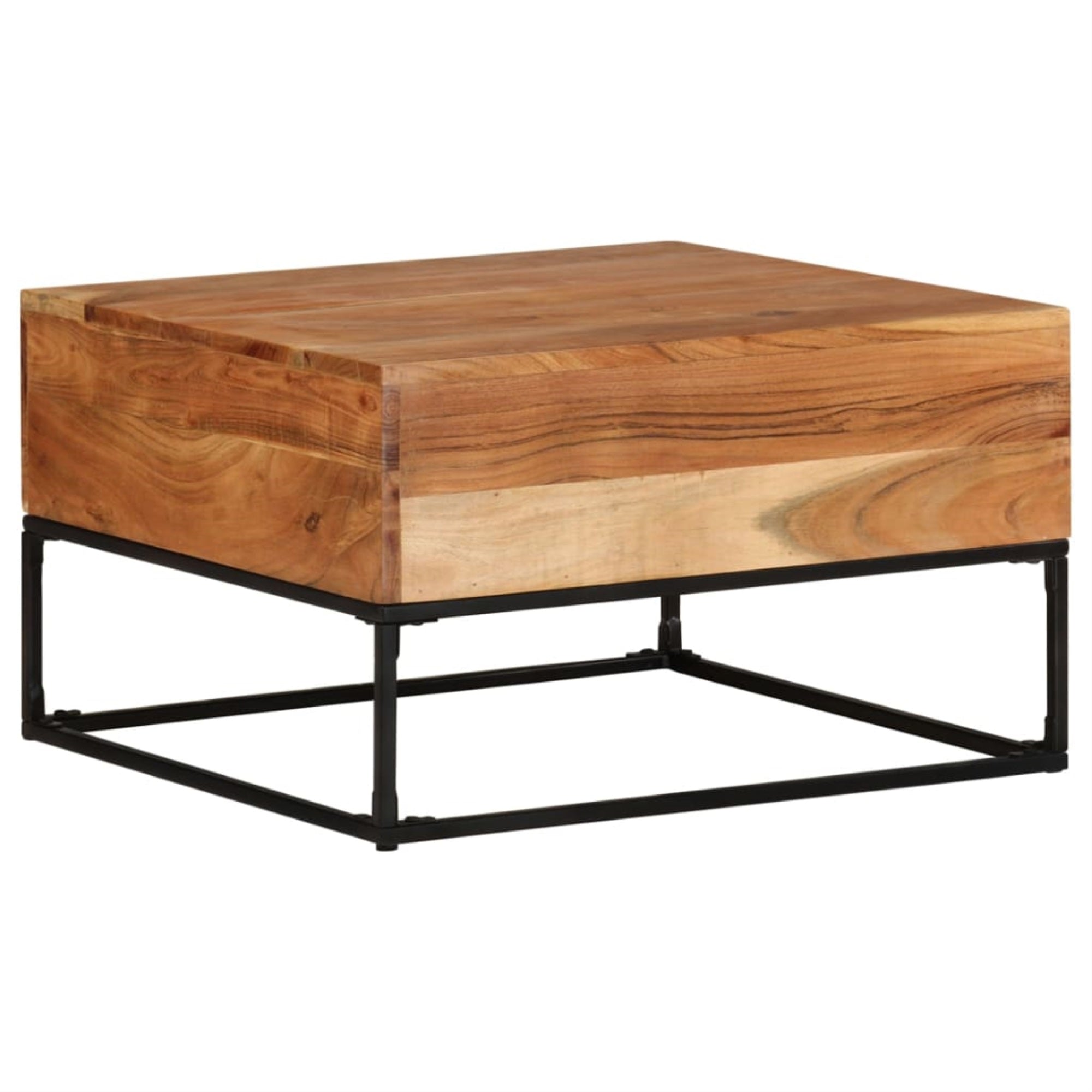 Vidaxl Coffee Table 26.8'X26.8'X16.1' Solid Acacia Wood