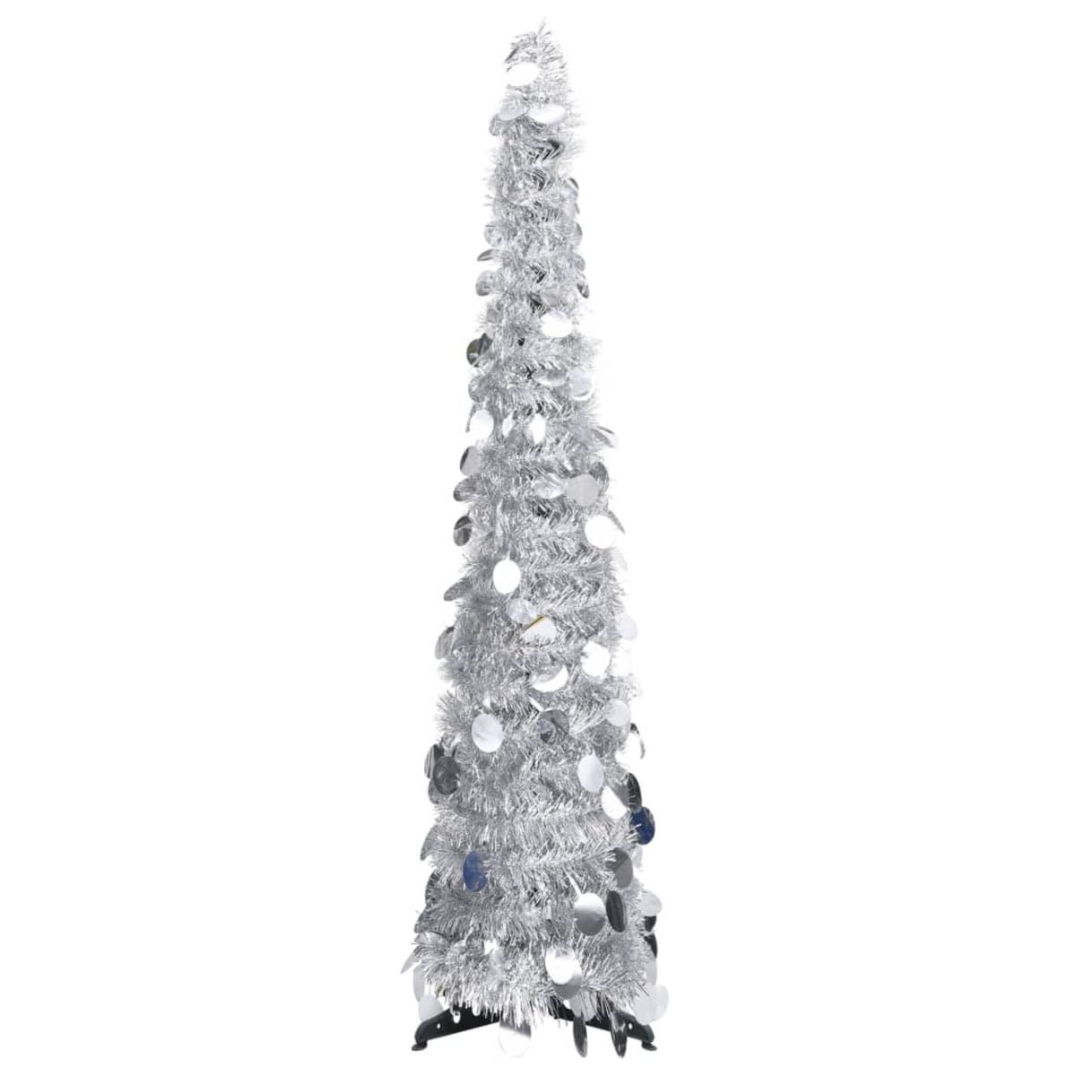 Vidaxl Pop-Up Artificial Christmas Tree Silver 70.9' Pet