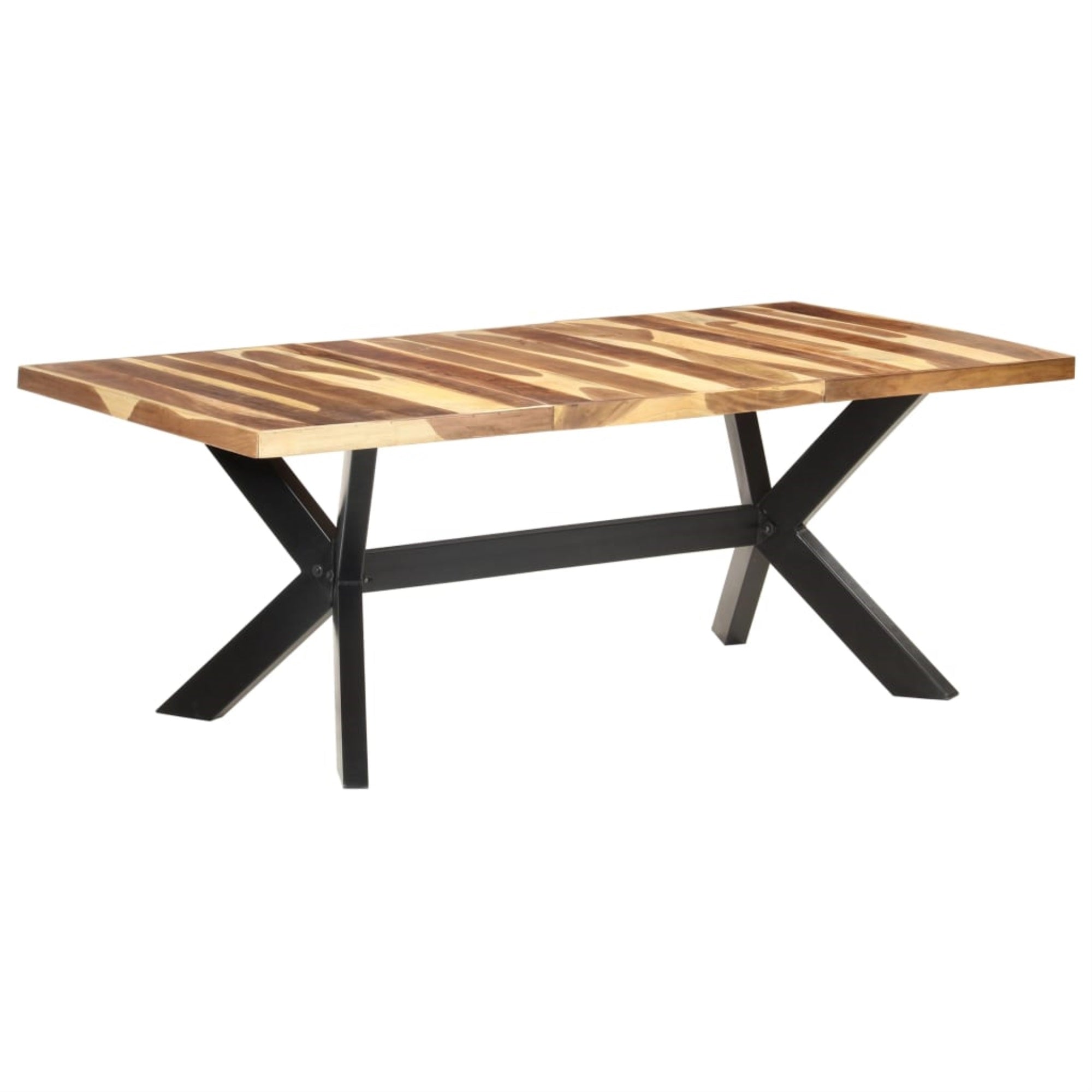 Vidaxl Dining Table 78.7'X39.4'X29.5' Solid Wood With Sheesham Finish