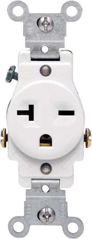 Com Sngl Receptcl20A Wht (Pack Of 1)