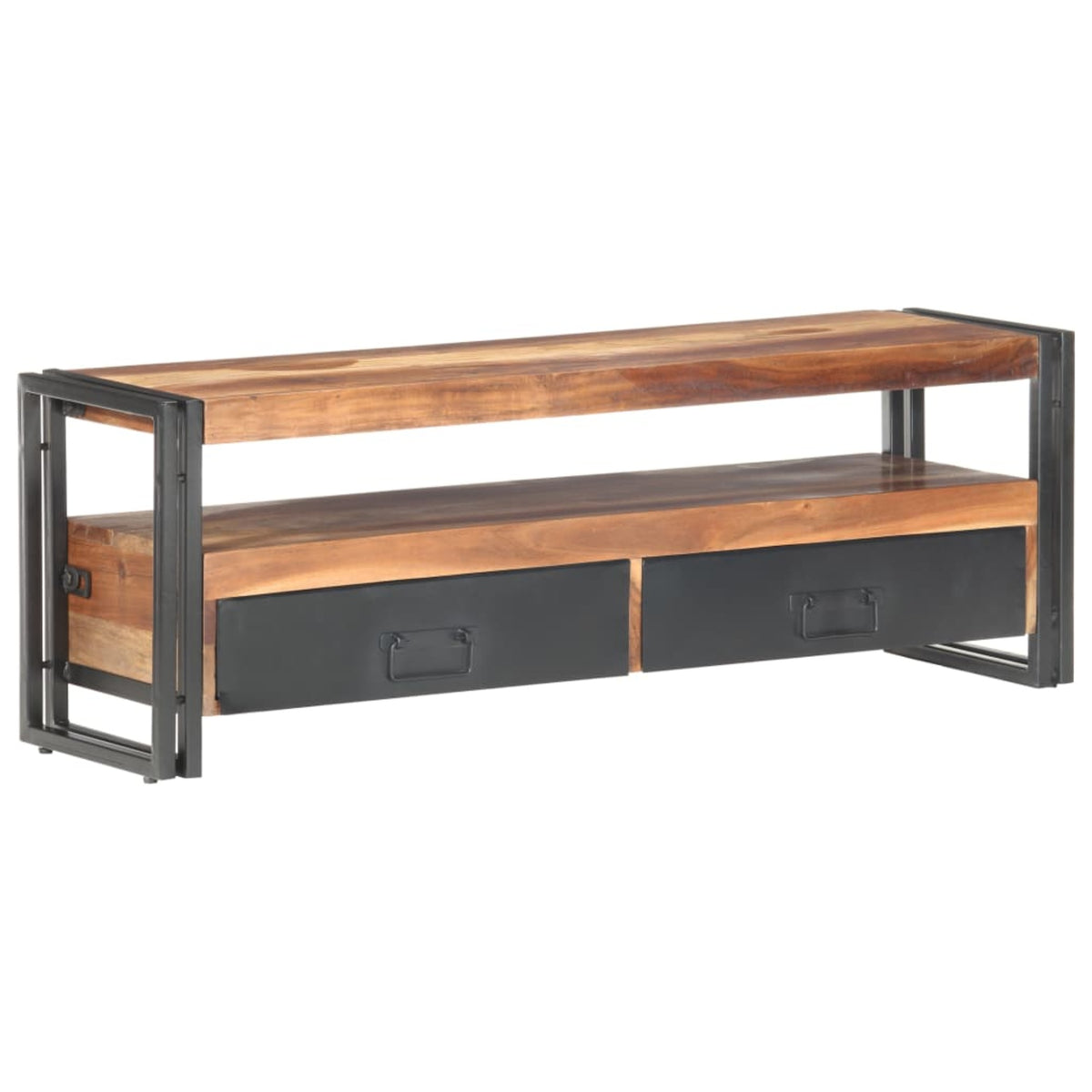 Vidaxl Tv Cabinet 47.2'X11.8'X15.7' Solid Wood With Sheesham Finish