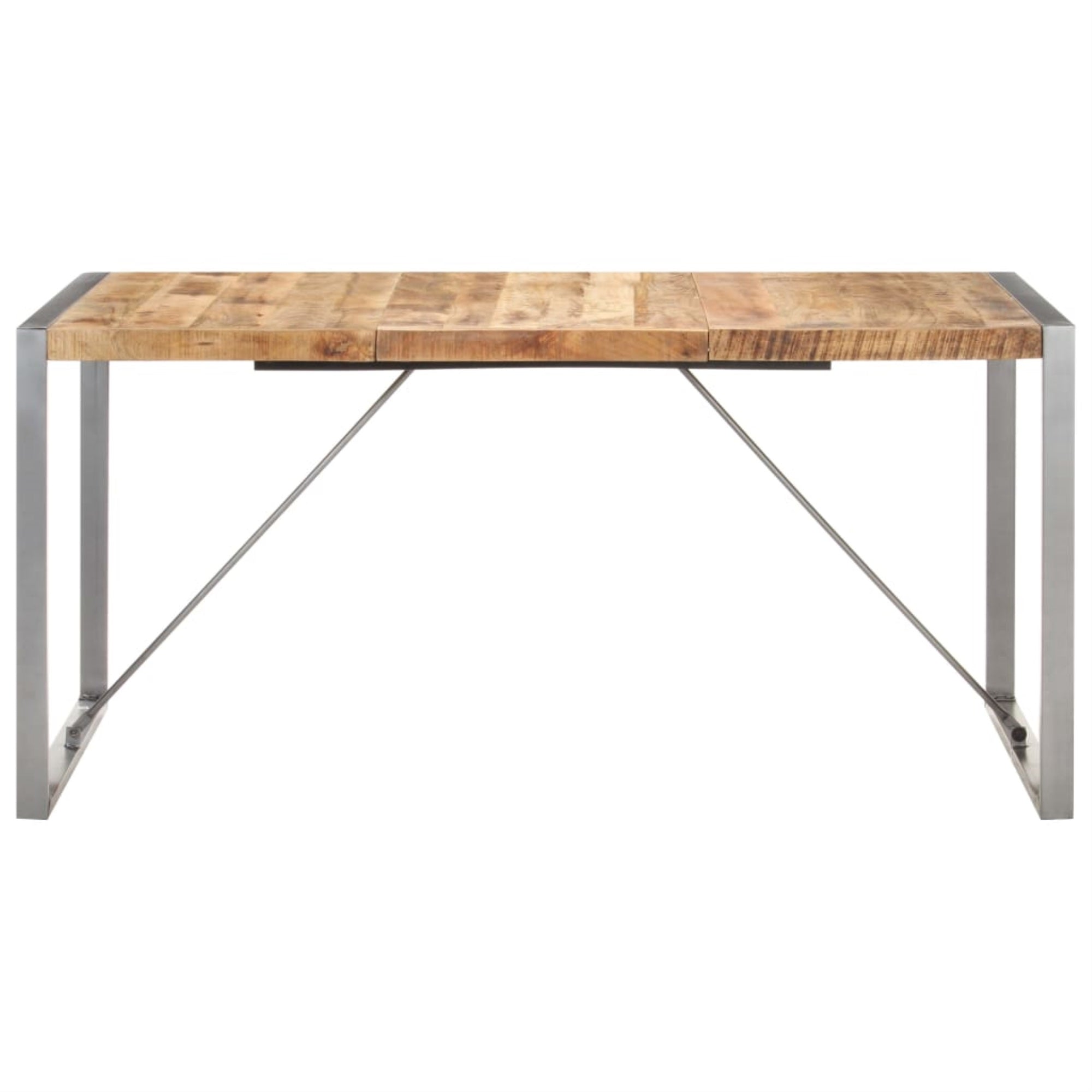 Vidaxl Dining Table 63'X31.5'X29.5' Solid Rough Mango Wood