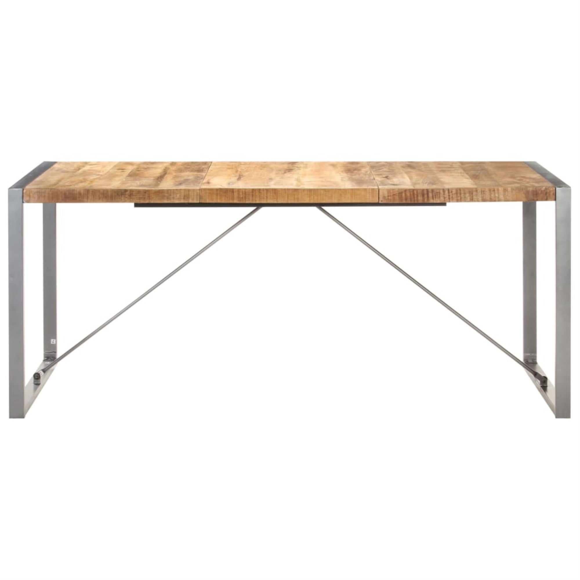 Vidaxl Dining Table 70.9'X35.4'X29.5' Solid Rough Mango Wood