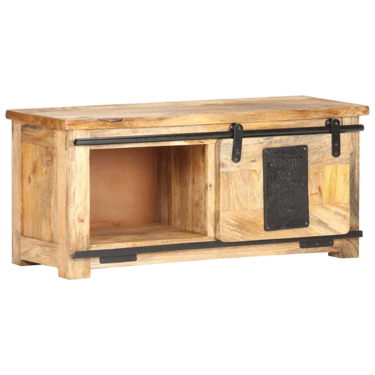 Vidaxl Tv Cabinet 35.4'X13.8'X15.7' Solid Mango Wood
