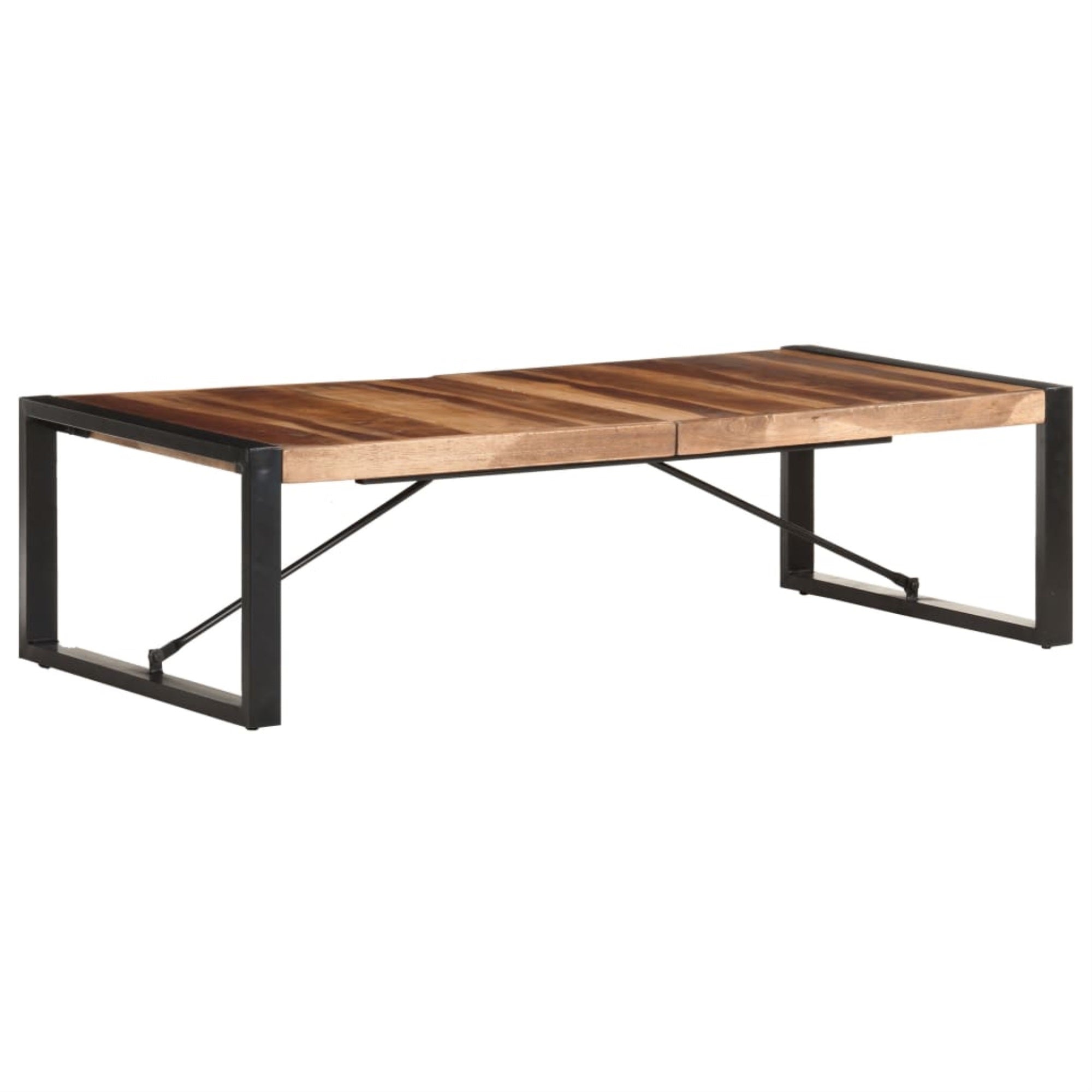 Vidaxl Coffee Table 55.1'X27.6'X15.7' Solid Wood With Sheesham Finish