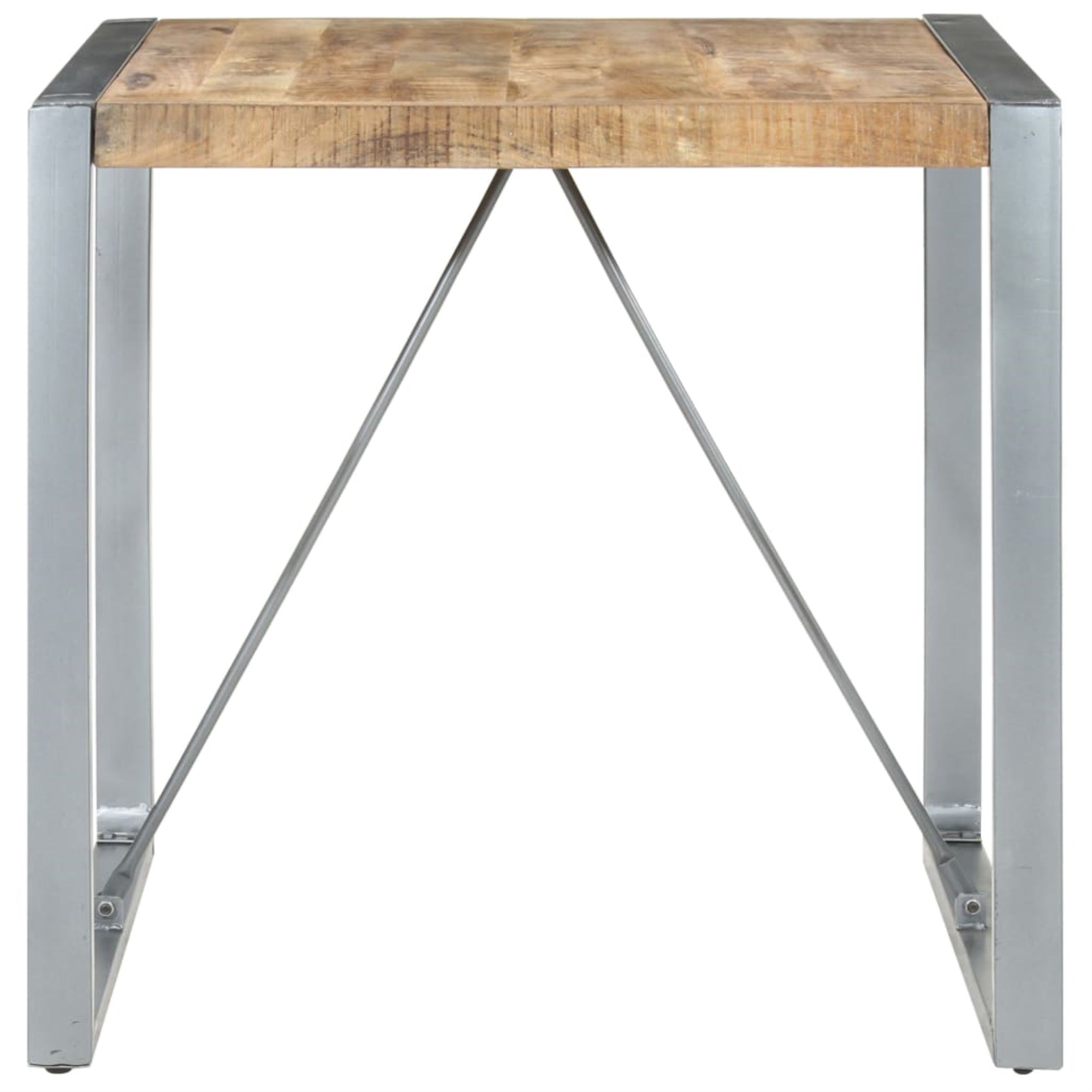 Vidaxl Dining Table 31.5'X31.5'X29.5' Rough Mango Wood