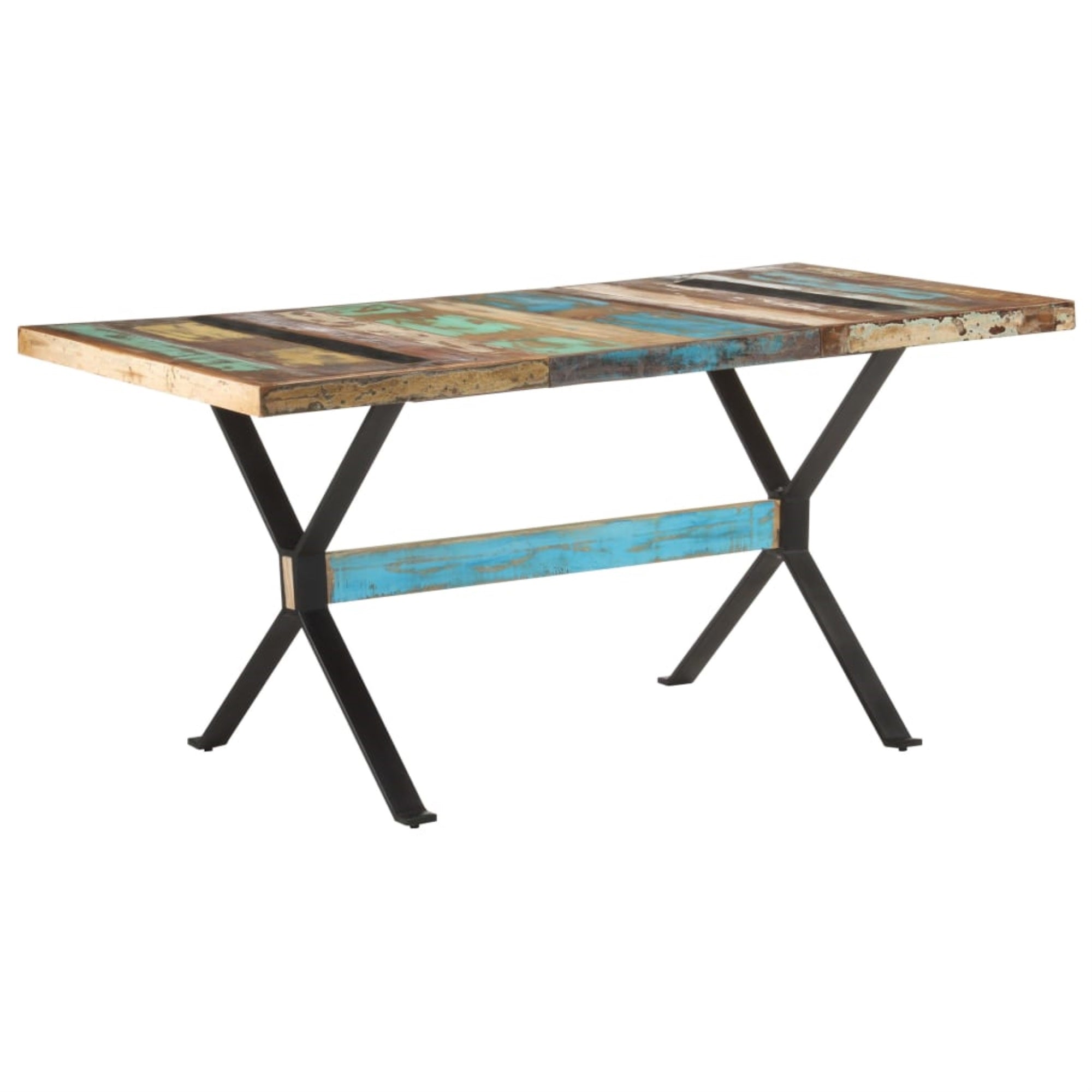 Vidaxl Dining Table 63'X31.5'X29.9' Solid Reclaimed Wood