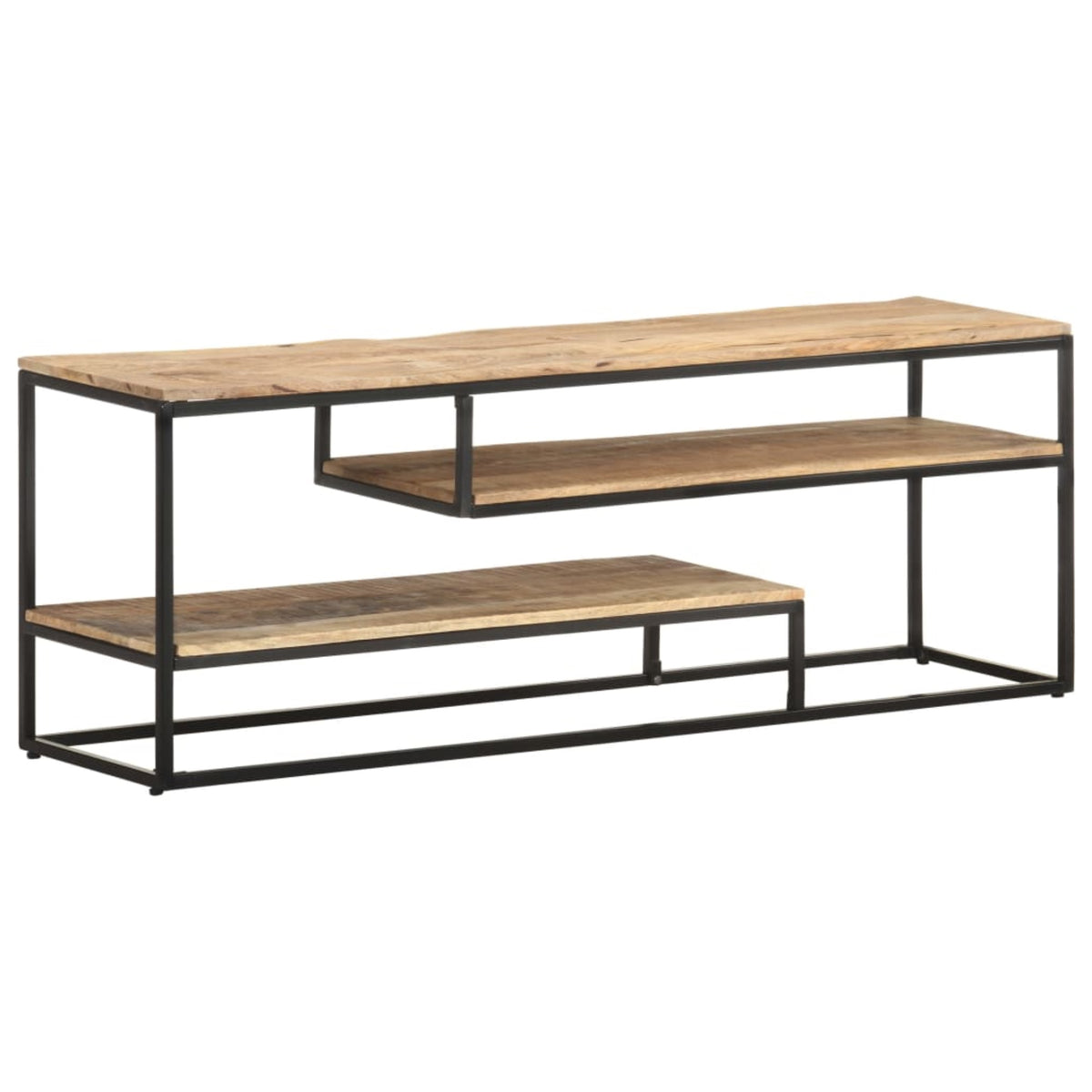Vidaxl Tv Cabinet 51.2'X11.8'X17.7' Rough Mango Wood