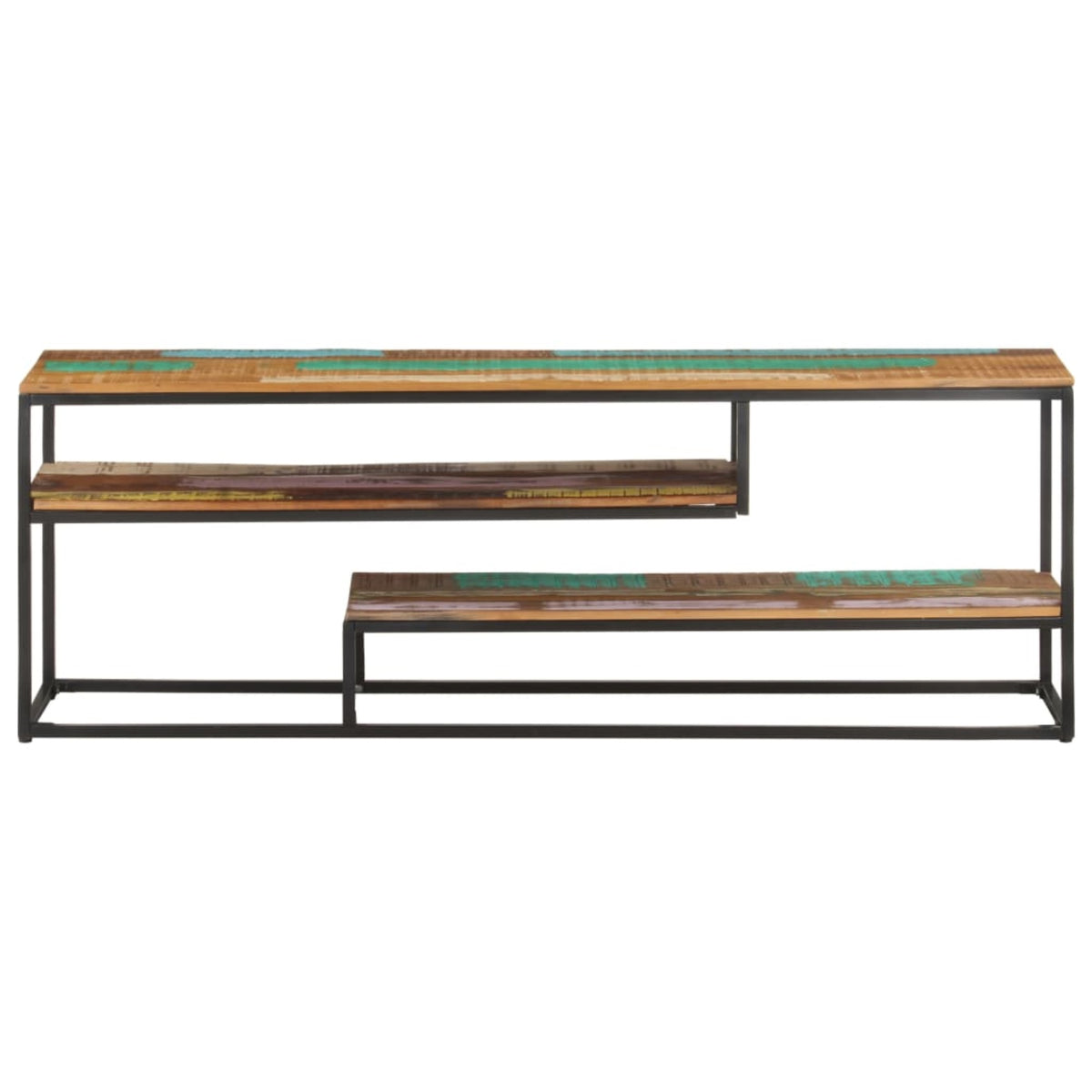 Vidaxl Tv Cabinet 51.2'X11.8'X17.7' Solid Reclaimed Wood