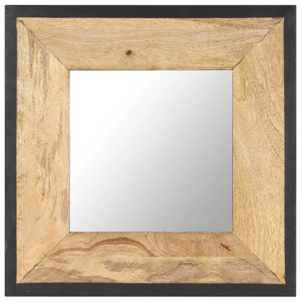 Vidaxl Mirror 19.7'X19.7' Solid Mango Wood