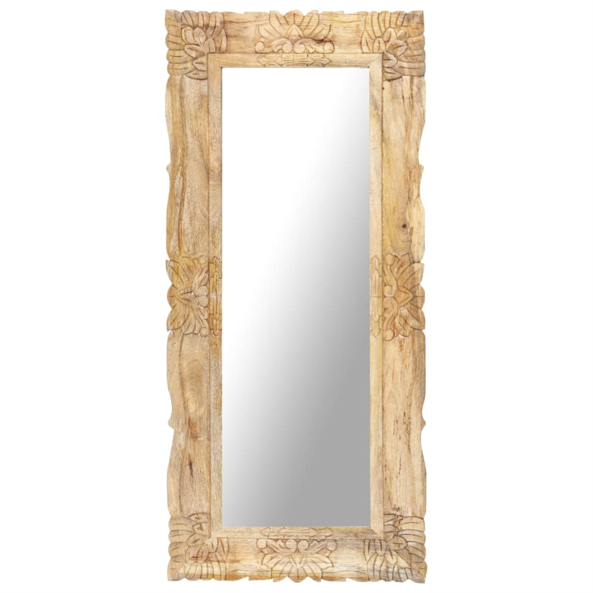 Vidaxl Mirror 43.3'X19.7' Solid Mango Wood