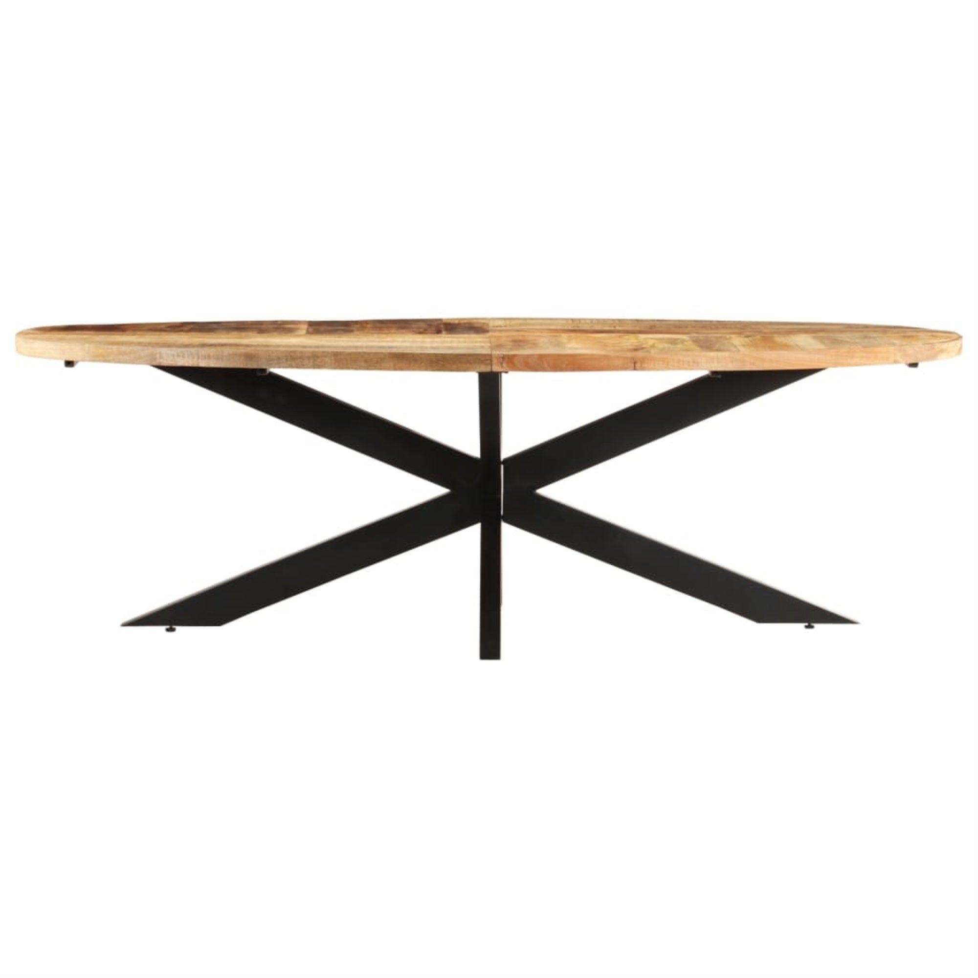 Vidaxl Dining Table 94.5'X39.3'X29.5' Rough Mango Wood