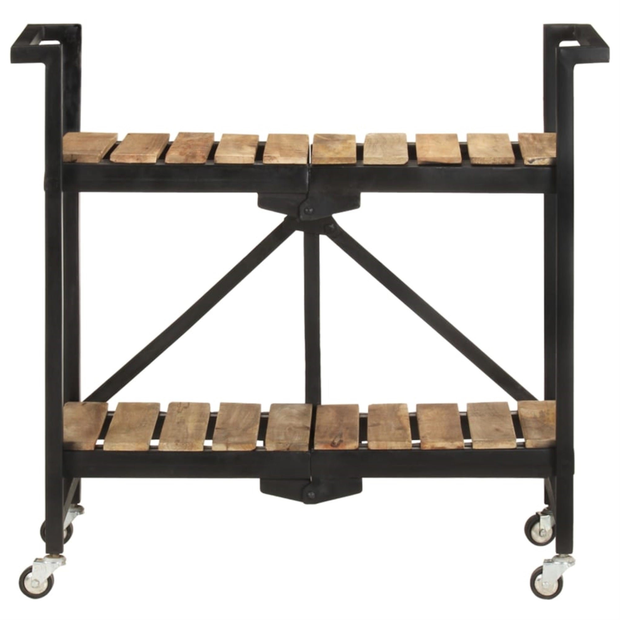 Vidaxl Kitchen Trolley 34.2'X14.2'X31.9' Solid Mango Wood