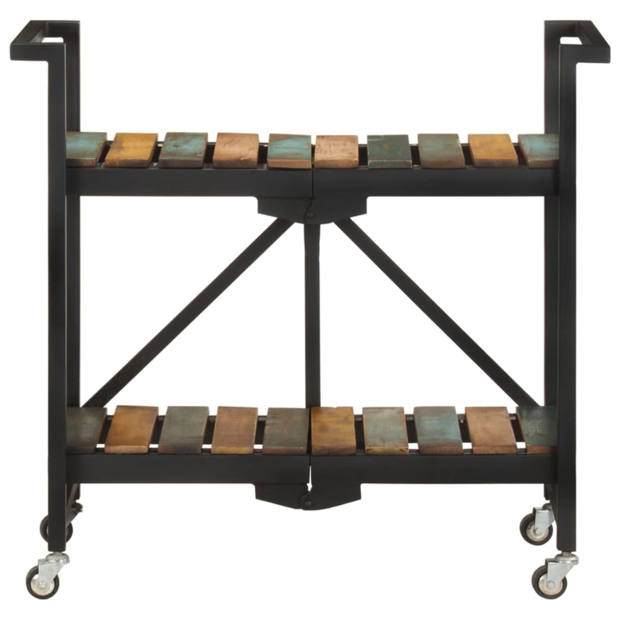 Vidaxl Kitchen Trolley 34.2'X14.2'X31.9' Solid Reclaimed Wood