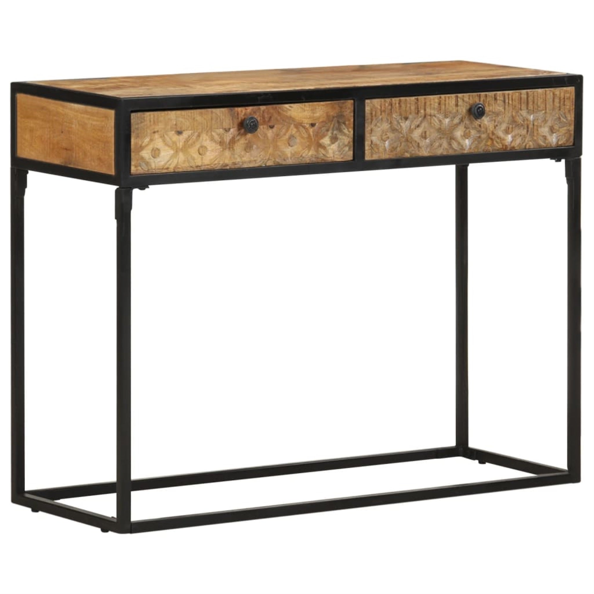Vidaxl Console Table 39.3'X13.8'X29.5' Solid Mango Wood