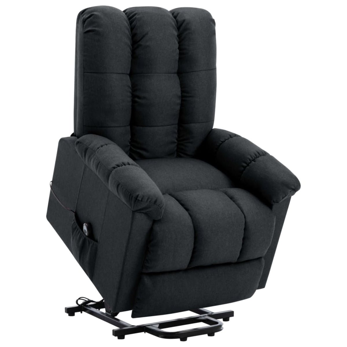 Vidaxl Stand-Up Recliner Dark Gray Fabric