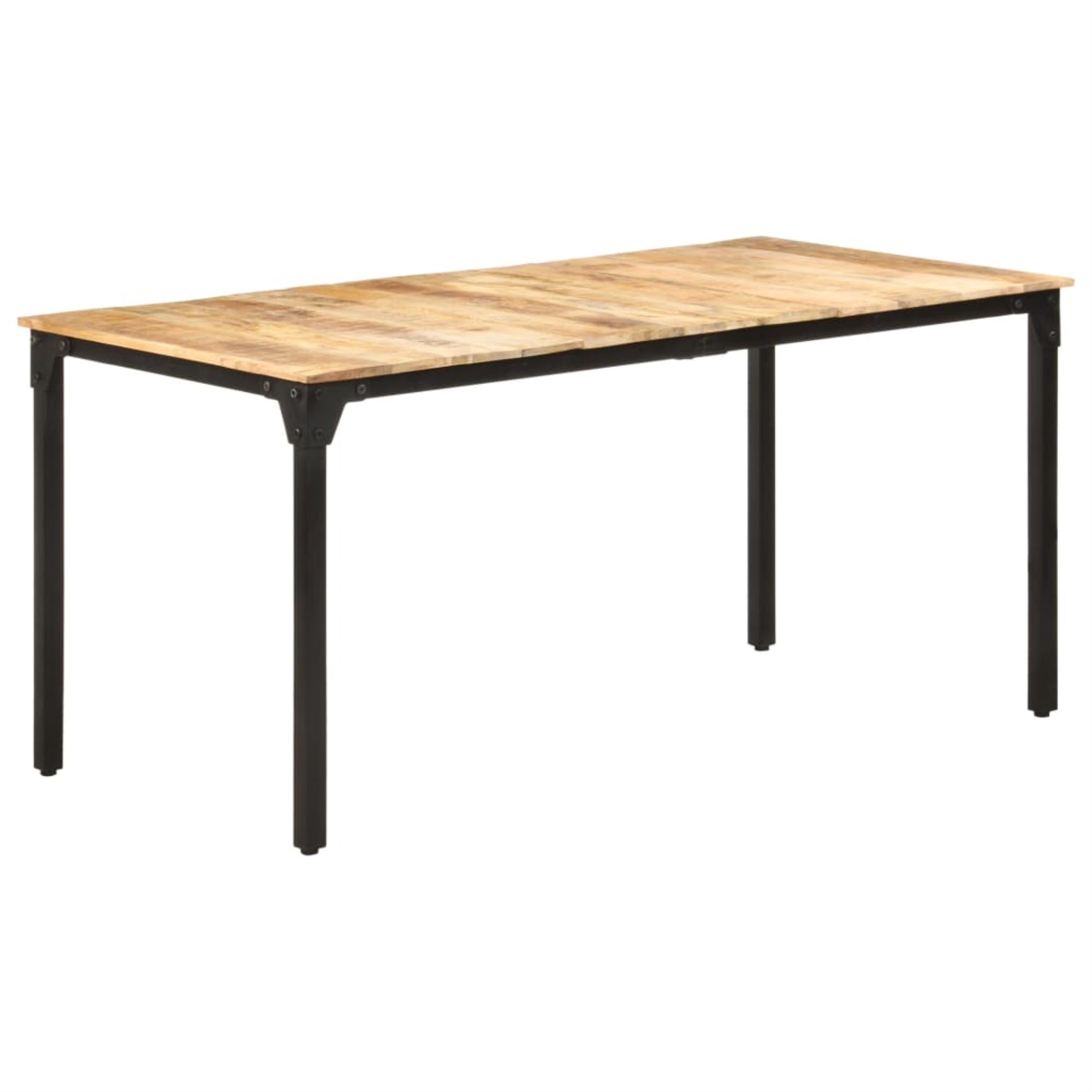 Vidaxl Dining Table 63'X31.5'X29.9' Rough Mango Wood