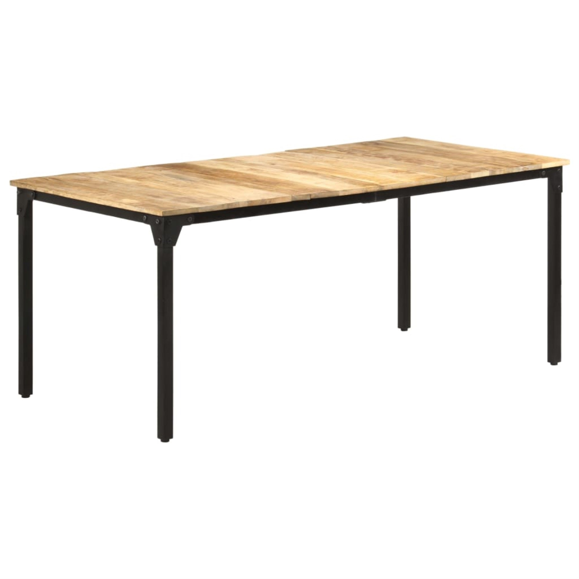 Vidaxl Dining Table 70.9'X35.4'X29.9' Rough Mango Wood