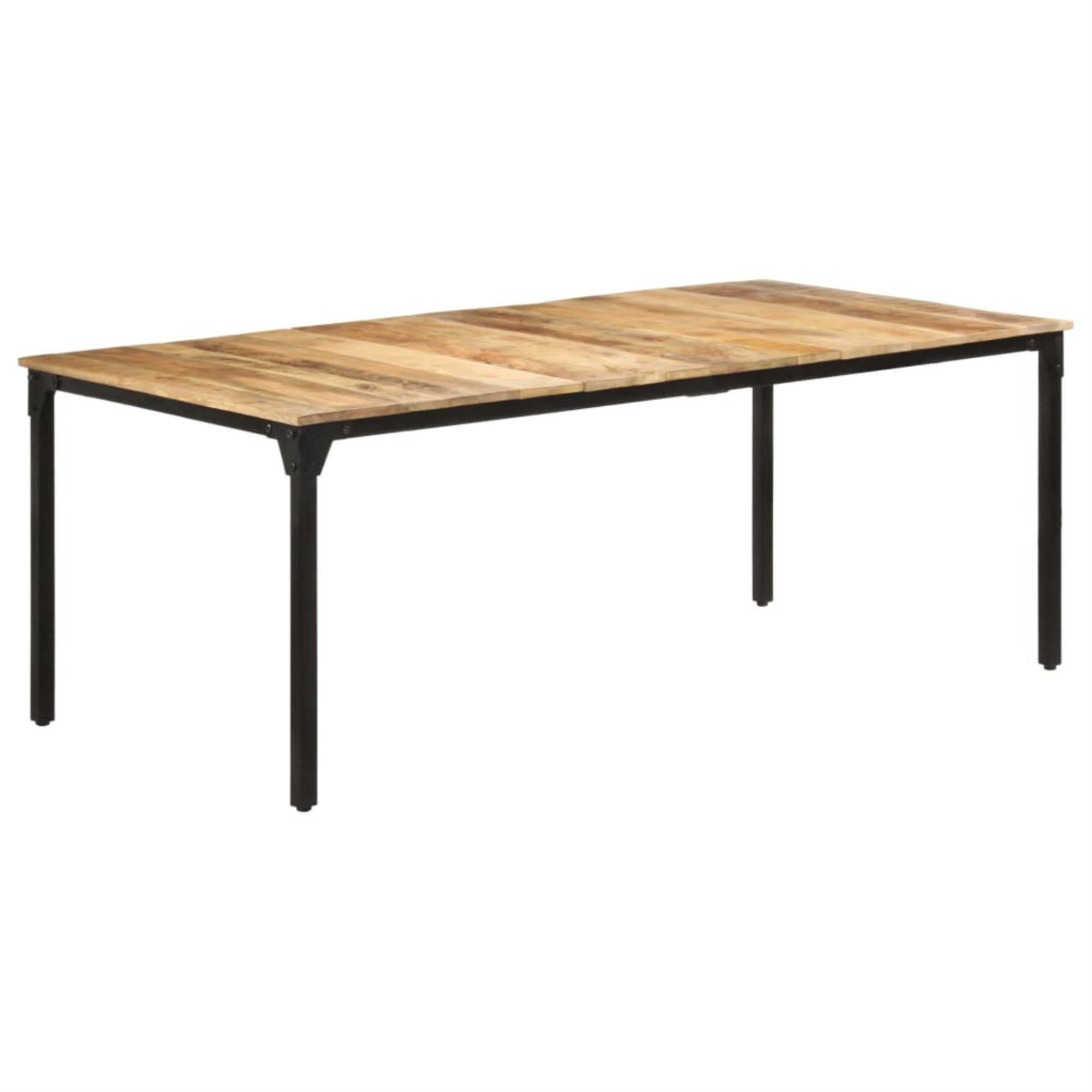 Vidaxl Dining Table 78.7'X39.4'X29.9' Rough Mango Wood